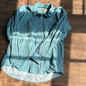 Ariat Men's Turquoise Casual Button-Down Shirt